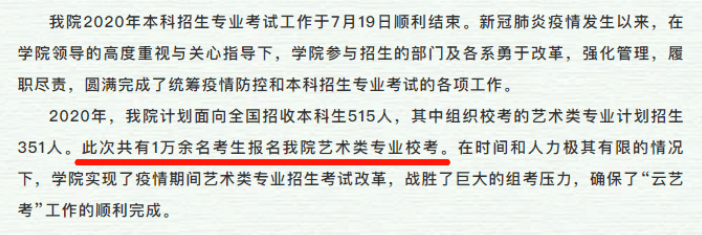 今年這五所藝術(shù)院校已公布?？既藬?shù)，2021年校考依舊激烈！圖七